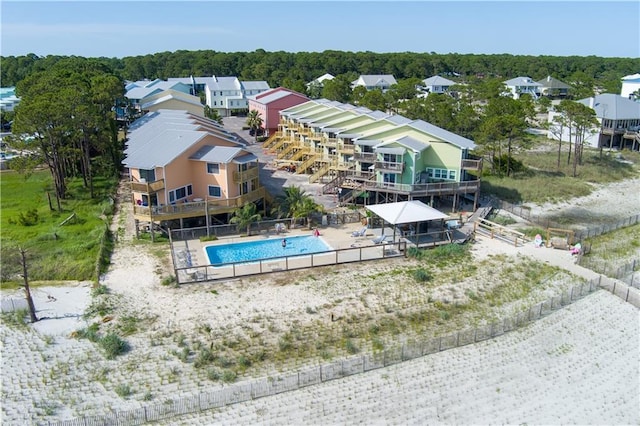 50 Forney Johnston Dr Unit 8B, Dauphin Island, AL 36528 - aerial view of property and surrounding area with a pool