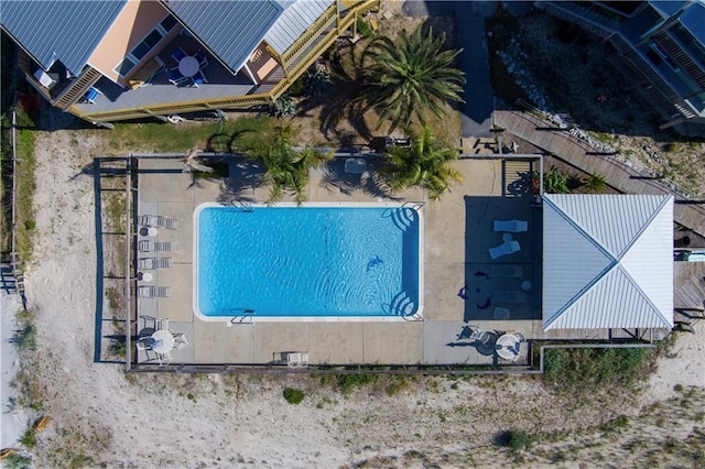 50 Forney Johnston Dr Unit 8B, Dauphin Island, AL 36528 - view from above of property featuring a pool area