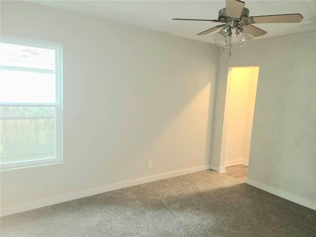 165 Stephens St, Mobile, AL 36606 - unfurnished room with light colored carpet, ceiling fan, and baseboards