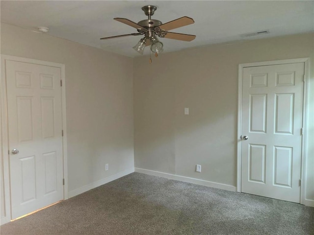 165 Stephens St, Mobile, AL 36606 - unfurnished room with carpet, a ceiling fan, baseboards, and a smoke detector