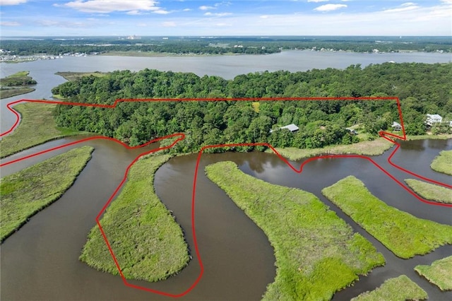 2100 River Forest Rd, Mobile, AL 36605 - view of property location featuring a nearby body of water and property parcel outlined