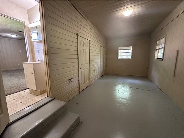 1820 N Barkley Dr, Mobile, AL 36606 - below grade area with wood walls