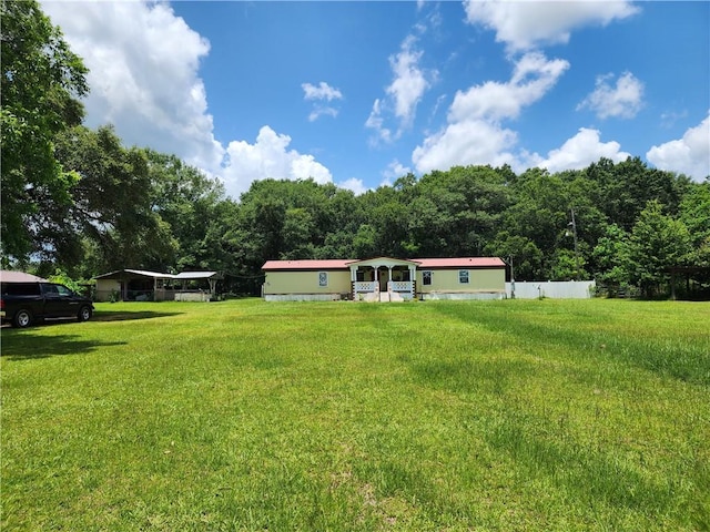 8560 Sadie Ct, Grand Bay, AL 36541 - view of yard featuring a forest view