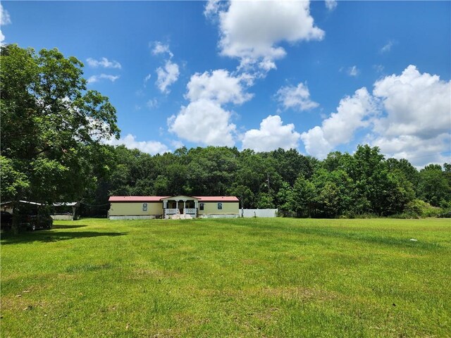 8560 Sadie Ct, Grand Bay, AL 36541 - view of green lawn featuring a view of trees