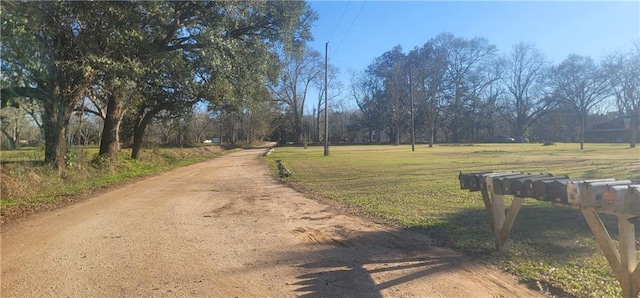 view of road