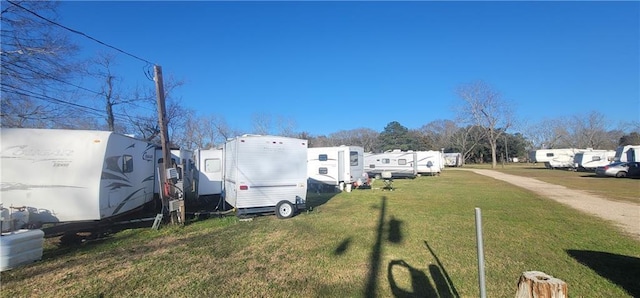 view of yard with a residential view