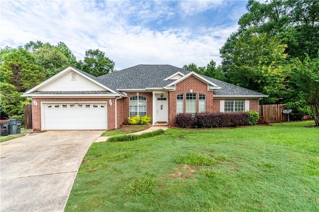 10164 Waterford Way, Mobile, AL 36695 - view of front of home featuring a garage, brick siding, driveway, and a shingled roof