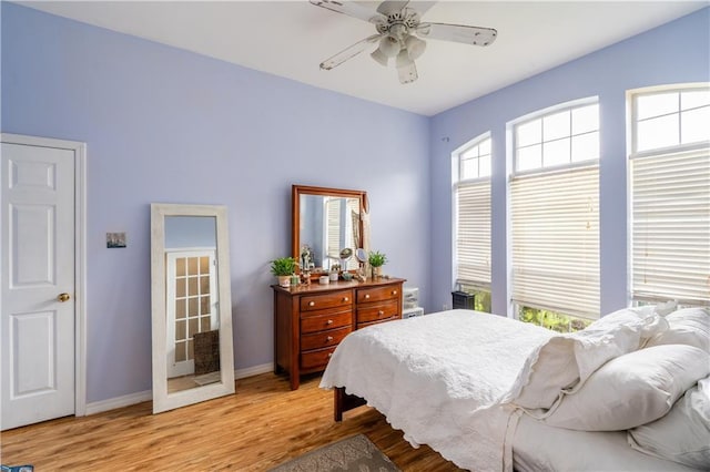 10164 Waterford Way, Mobile, AL 36695 - bedroom featuring light wood finished floors and a ceiling fan