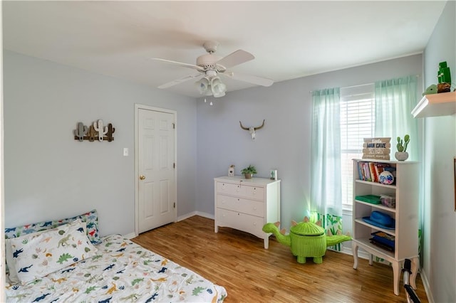 10164 Waterford Way, Mobile, AL 36695 - bedroom with light wood-style floors and ceiling fan