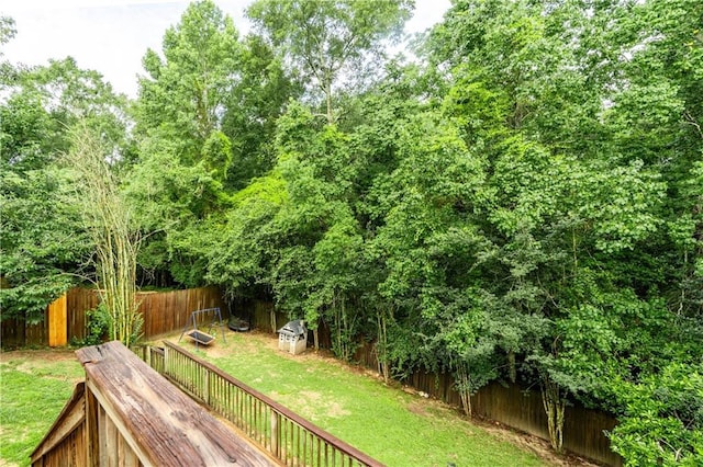 10164 Waterford Way, Mobile, AL 36695 - fenced backyard with a wooden deck