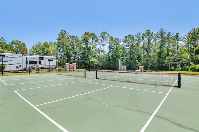 view of sport court