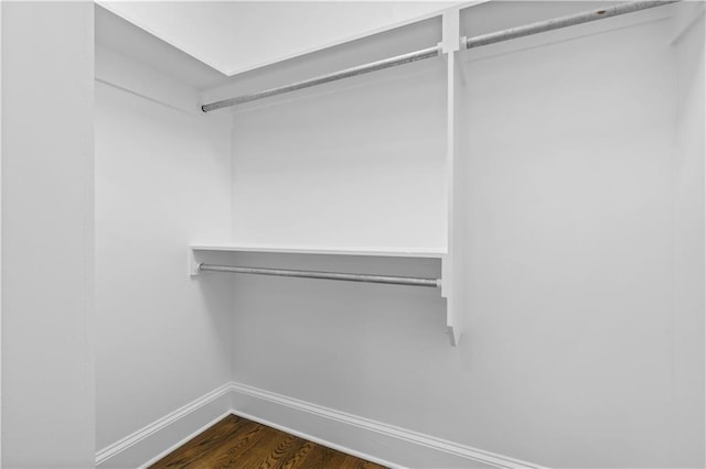 2203 Dauphin St, Mobile, AL 36606 - walk in closet with dark wood finished floors