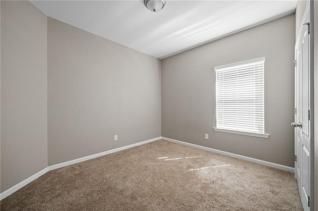 unfurnished room with carpet flooring