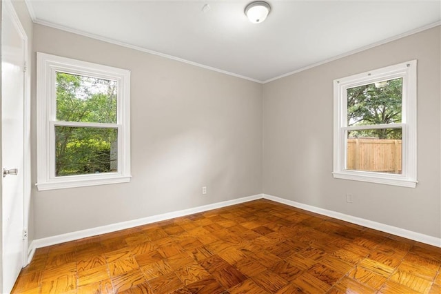 4061 Sallie Ct, Mobile, AL 36609 - spare room featuring plenty of natural light and crown molding