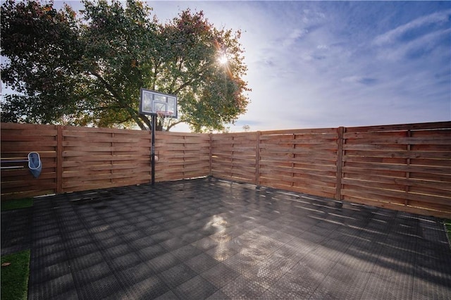 view of basketball court