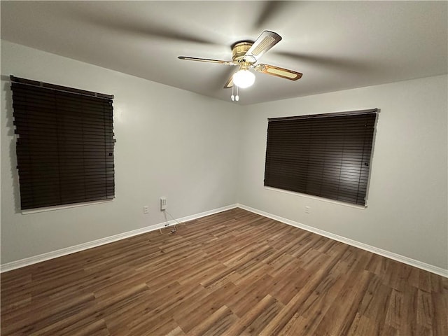 5859 Chalet Dr N, Mobile, AL 36608 - unfurnished room with wood finished floors and ceiling fan