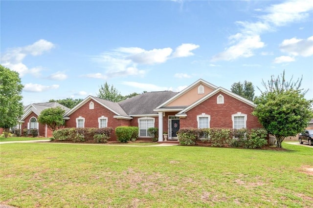 9633 White Castle Rd, Mobile, AL 36695 - view of front of house with brick siding and a front lawn