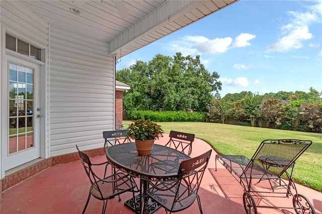 9633 White Castle Rd, Mobile, AL 36695 - view of patio / terrace featuring outdoor dining area