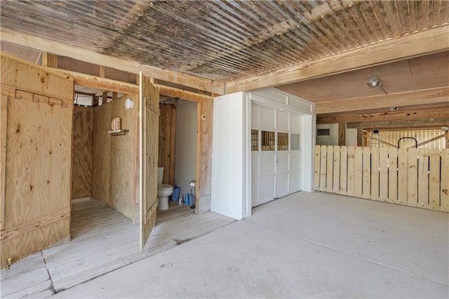 miscellaneous room with concrete floors