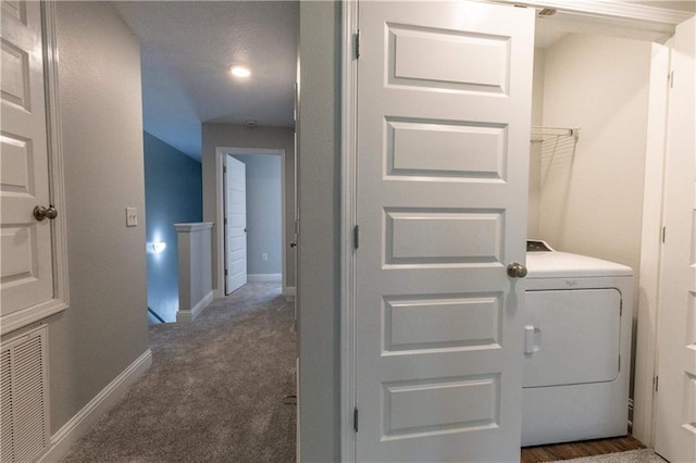 6771 Spaniel Dr Unit 3A, Spanish Fort, AL 36527 - laundry room with washer / dryer and carpet floors