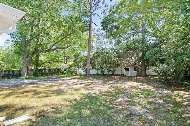 6417 Magnolia Place Ct S, Mobile, AL 36695 - view of yard with fence