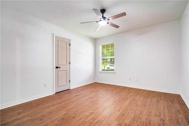 5108 Highcrest Dr, Mobile, AL 36693 - spare room with light wood finished floors and a ceiling fan