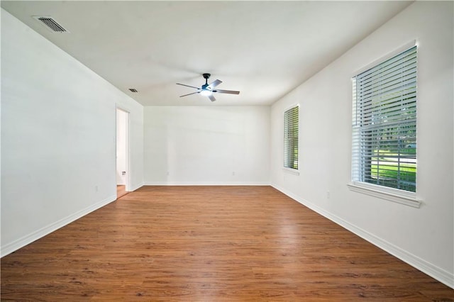 5108 Highcrest Dr, Mobile, AL 36693 - empty room with a ceiling fan and wood finished floors