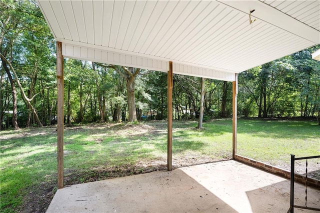5108 Highcrest Dr, Mobile, AL 36693 - view of patio / terrace with view of scattered trees and a carport