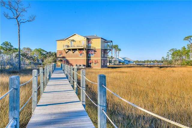 view of dock