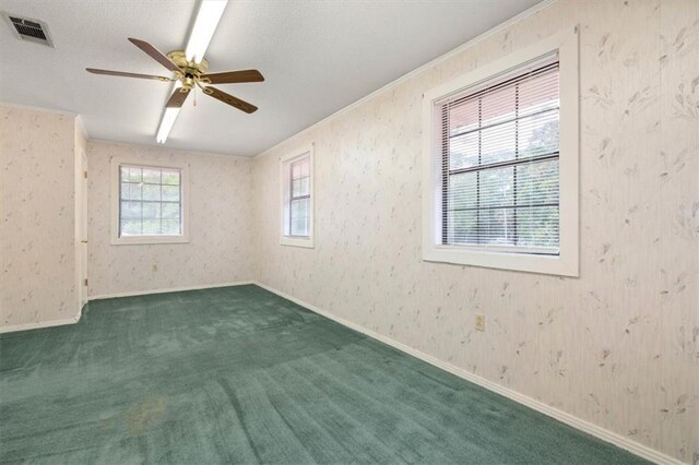 4221 Bay Front Rd, Mobile, AL 36605 - spare room with a ceiling fan and carpet flooring