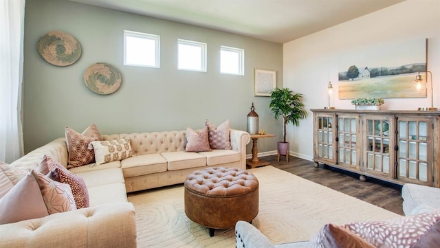 7327 Hawkins Mnr N, Mobile, AL 36695 - living room with wood finished floors and baseboards