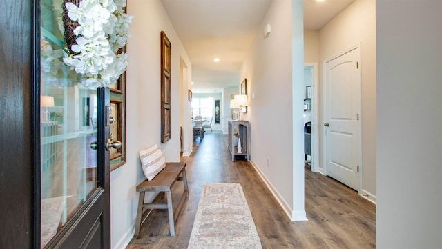 7327 Hawkins Mnr N, Mobile, AL 36695 - hallway with wood finished floors and recessed lighting