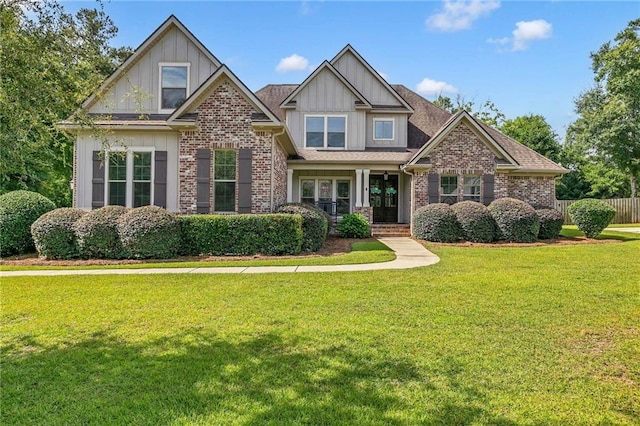 8662 Daintree Ct, Daphne, AL 36526 - craftsman inspired home featuring board and batten siding, brick siding, and french doors