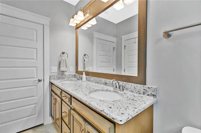 8662 Daintree Ct, Daphne, AL 36526 - full bath featuring double vanity and tile patterned floors