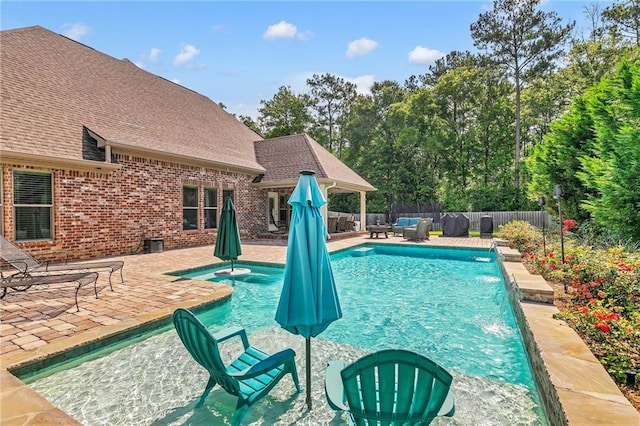 8662 Daintree Ct, Daphne, AL 36526 - view of swimming pool with a fenced backyard and a patio area