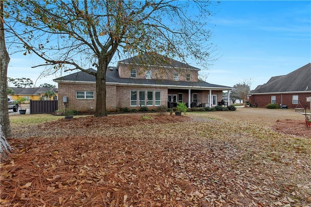 view of rear view of property