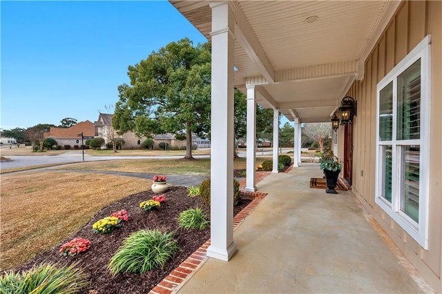 view of patio / terrace featuring covered porch