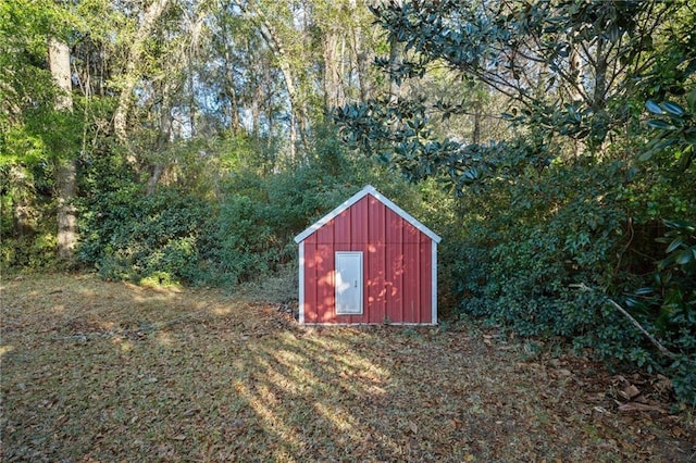 view of outdoor structure