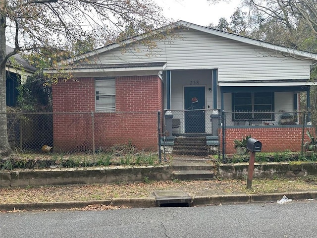 view of bungalow-style house