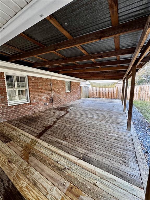 view of wooden terrace