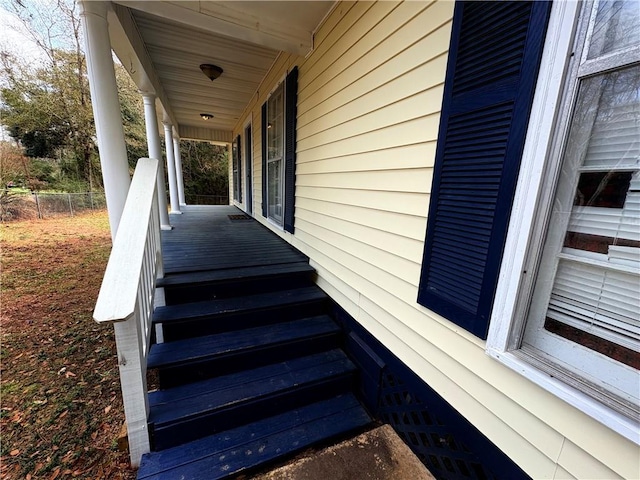 view of stairs