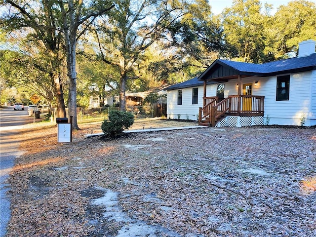 view of front of home