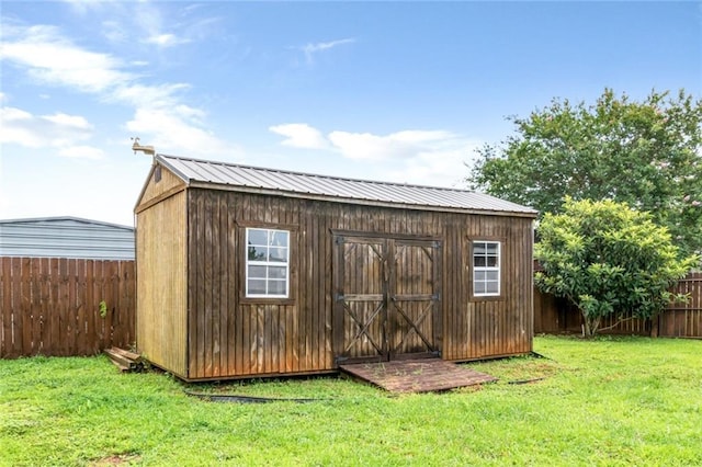 10234 Scott Plantation Dr N, Mobile, AL 36695 - view of shed with a fenced backyard