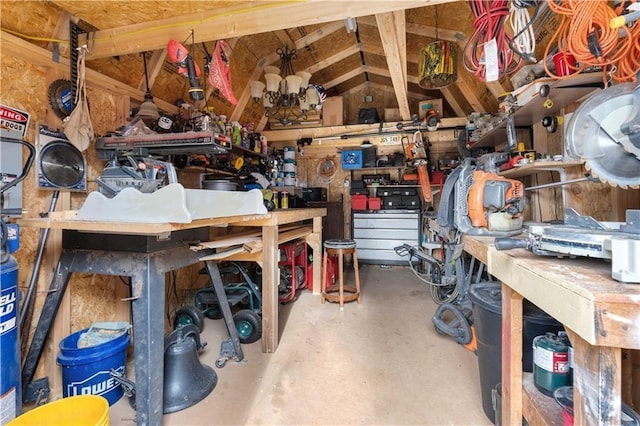 view of storage room