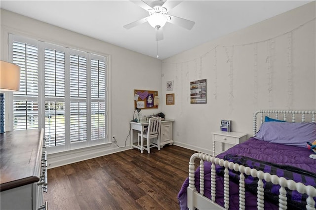 9791 Aspen Cir, Daphne, AL 36527 - bedroom with wood finished floors and ceiling fan