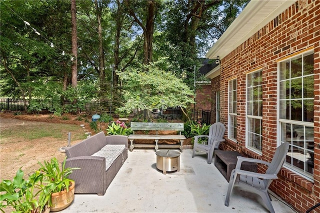 9791 Aspen Cir, Daphne, AL 36527 - view of patio / terrace with an outdoor hangout area