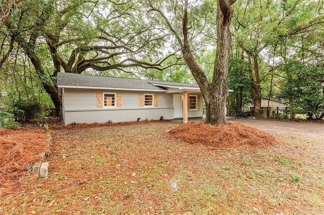 view of ranch-style house