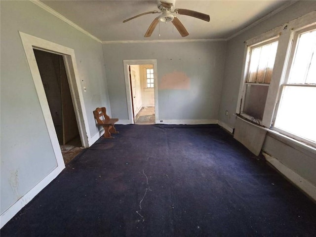 565 Cedar Ave, Mobile, AL 36603 - unfurnished room featuring ornamental molding and ceiling fan