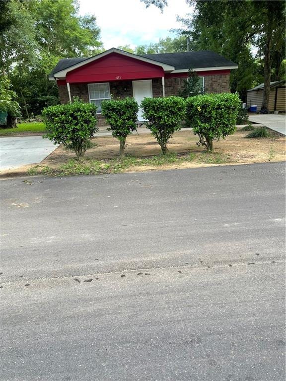 view of front of home