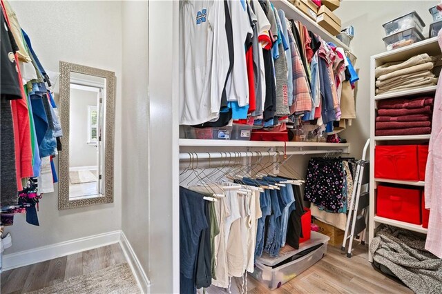 2217 Shandwick Dr, Mobile, AL 36695 - spacious closet with wood finished floors